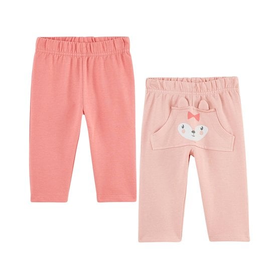 Lot de 2 pantalons Rose  de P'tit bisou