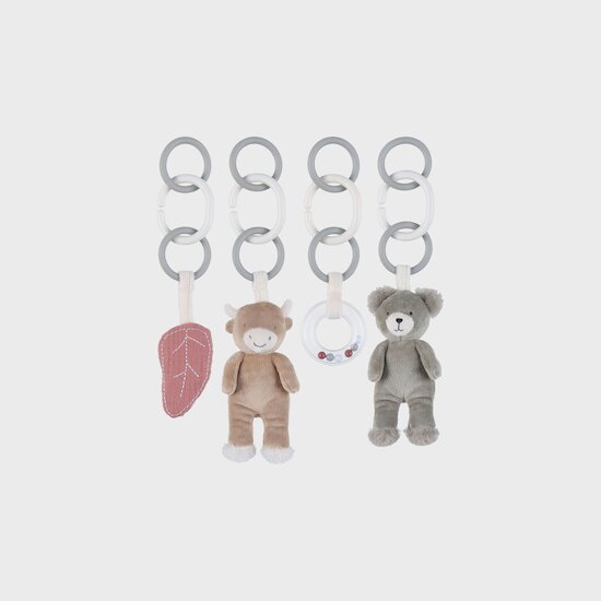 Set d'activités pour arche d'éveil Fluffy, Orso et Lily Gris  de Noukies Set d'activités pour arche d'éveil Fluffy, Orso et Lily Gris  de Noukies