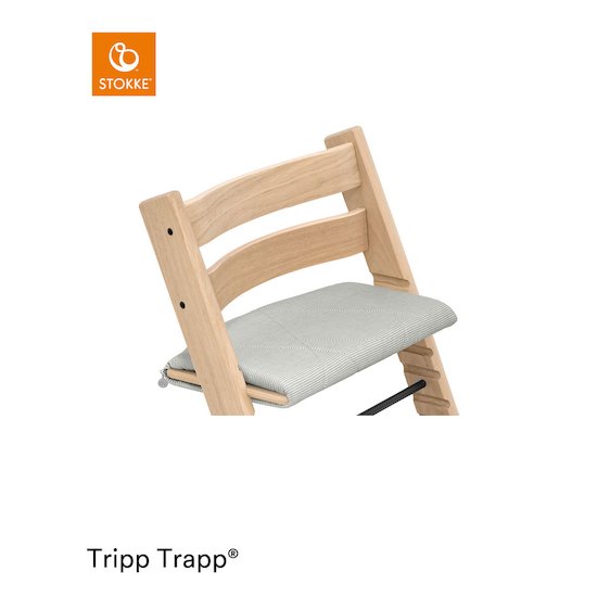 Chaise tripp trapp chêne noir avec baby set et tablette Stokke