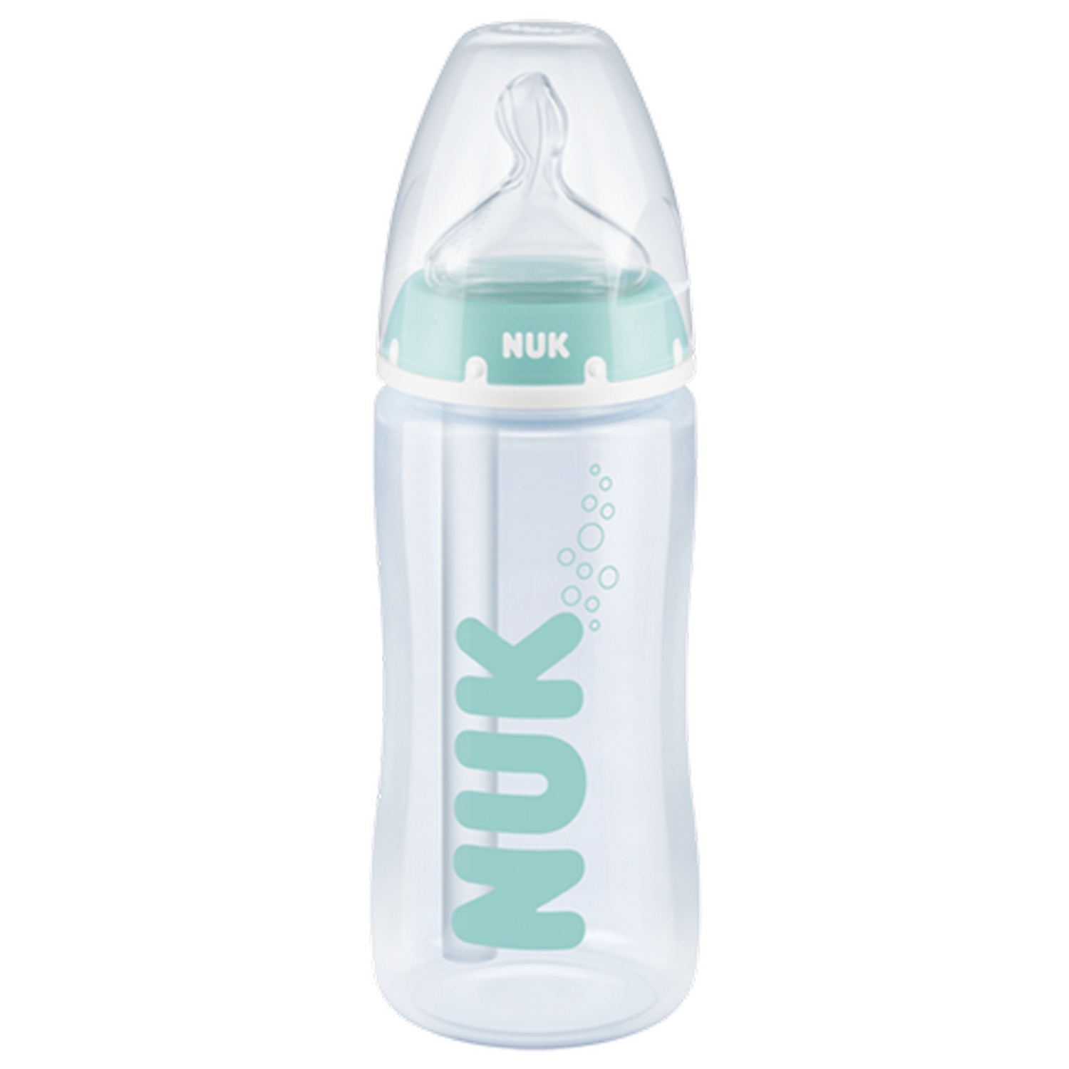 NUK - Biberon First Choice Plus, verre, anti-coliques, large