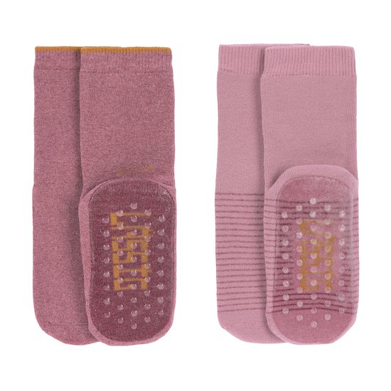 Lot de 2 chaussettes antidérapantes Rose  de Lässig Lot de 2 chaussettes antidérapantes Rose  de Lässig