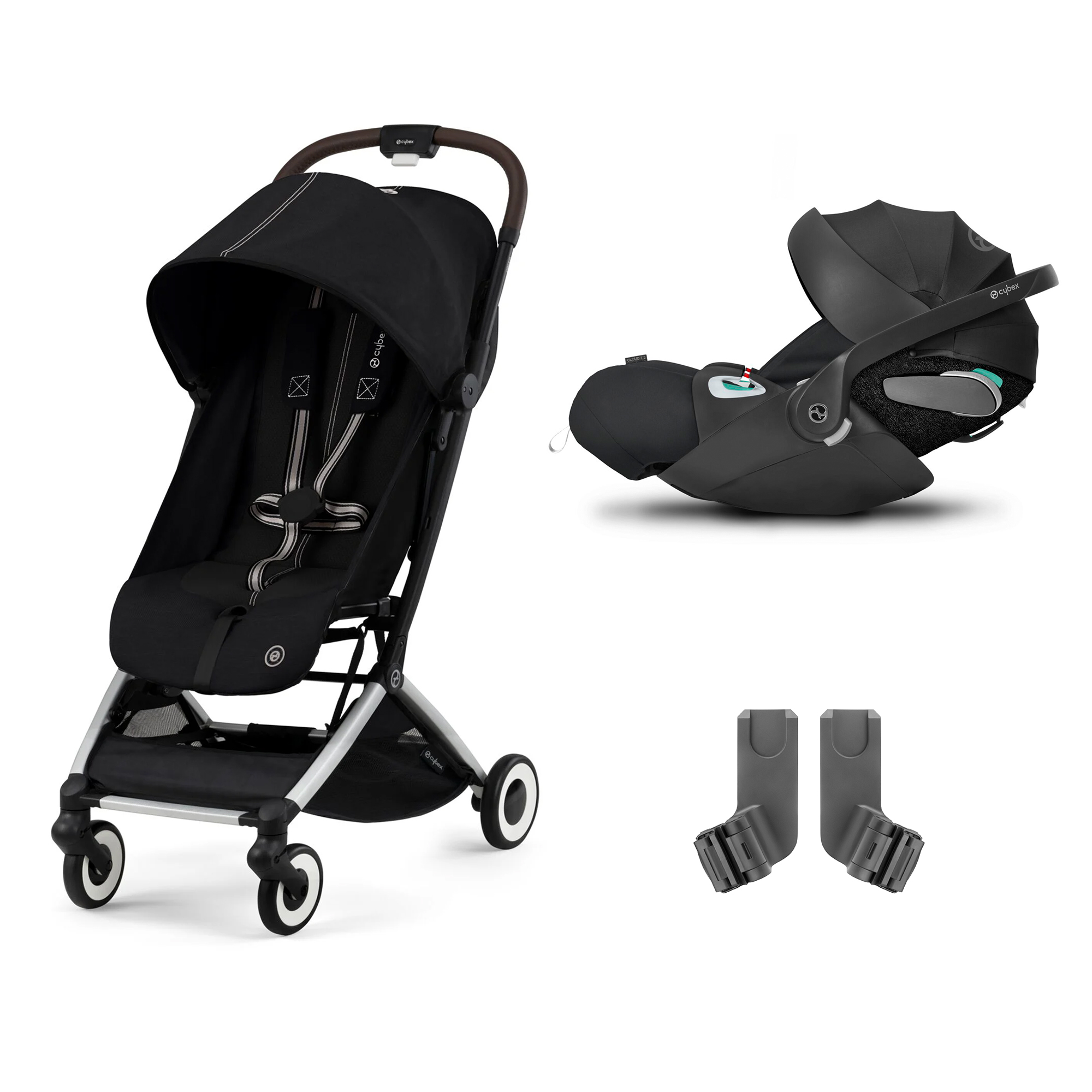 Pack Poussette Orfeo + siège auto Cloud Z2 i-Size + adaptateurs de CYBEX,  CYBEX : Aubert