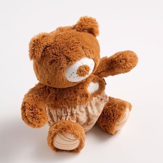 Orsino Peluche Ours 21 cm Vanille / Camel  de Sauthon Baby Déco