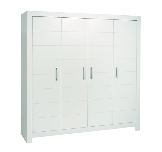 Armoire 4 portes blanc craie  de Paidi