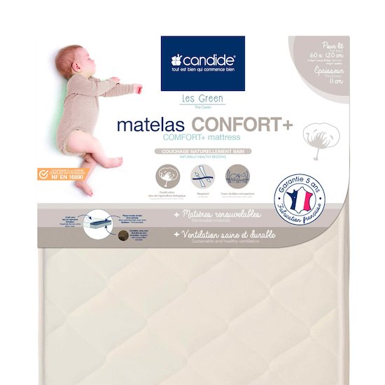Matelas Confort Écru  de Candide