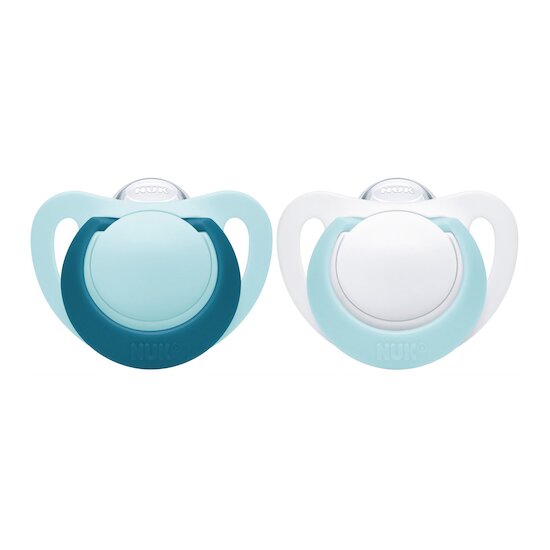 Lot de 2 sucettes Genius Bleu T3 de Nuk