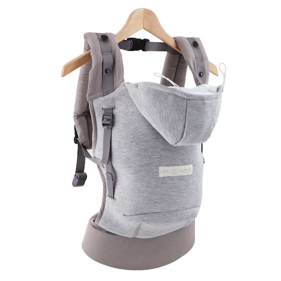 Porte-Bébé Hoddie Carrier + Kit Nouveau Né Gris Athlétique  de Love Radius