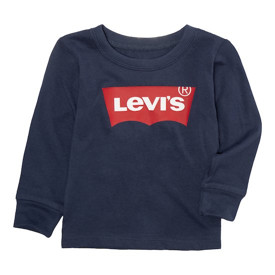 T-shirt manches longues Batwing Bleu - Dress Blues  de Levi's Kids