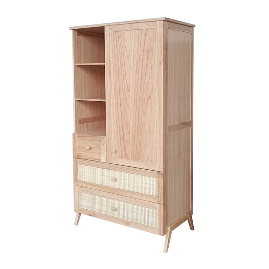 Marelia Armoire Bois Wardrobe Naturel  de Théo