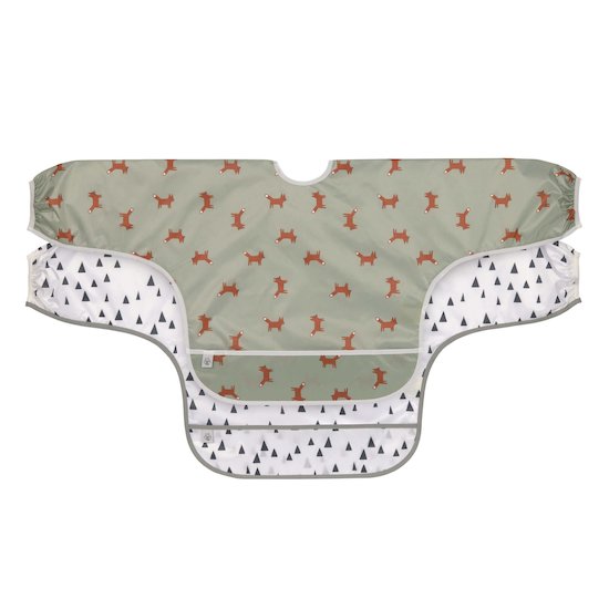  Lot de 2 bavoirs manches longues avec poche Little Forest Renard  de Lässig