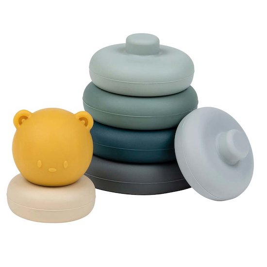 Jeu à empiler Beige et bleu  de Nattou