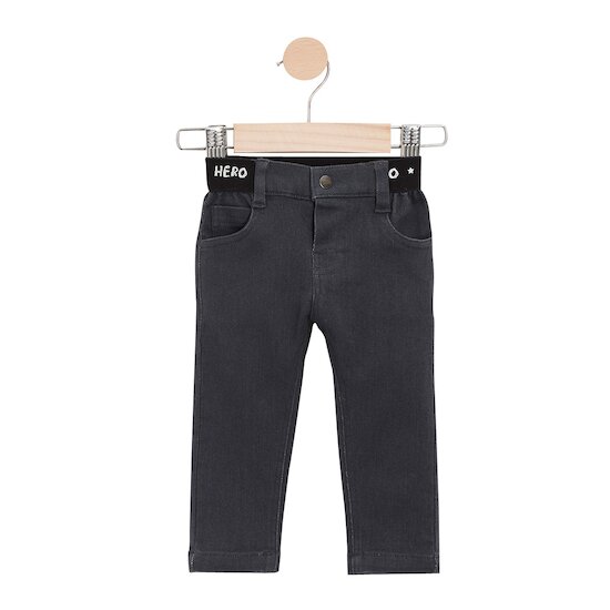 Pop mood Pantalon denim gris anthracite  de Marèse
