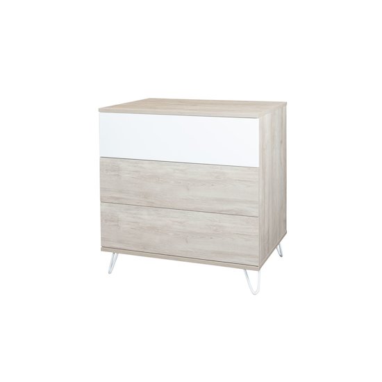 Miami commode 3 tiroirs grise  de Sauthon Baby's Sweet Home