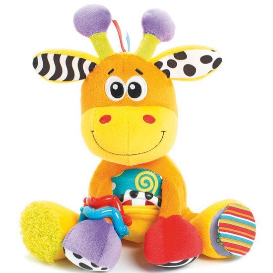 Grande peluche girafe d'activités