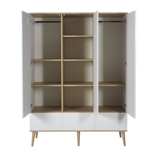 Flow armoire 3 portes White & Oak  de Quax Flow armoire 3 portes White & Oak  de Quax