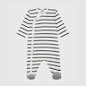 Dors-bien à rayures bébé en côte
