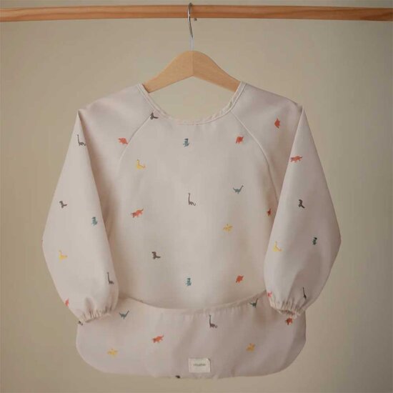 Bavoir à manches longues Dinosaures  de mushie