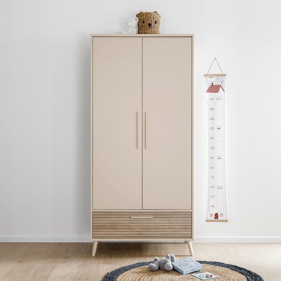 Armoire 2 portes Eefje Beige  de Paidi Armoire 2 portes Eefje Beige  de Paidi