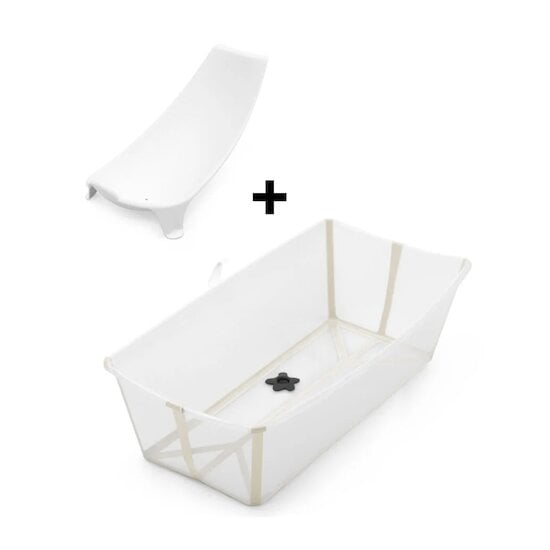 Flexi Bath® XL + Transat de bain Beige Sable  de Stokke®