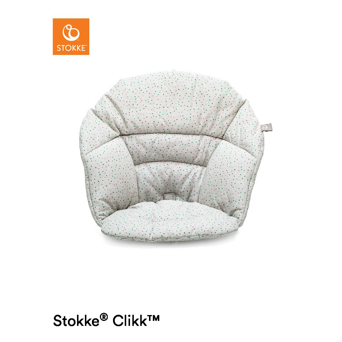 Coussin pour chaise haute Clikk Grey sprinkles STOKKE, Vente en ligne de Chaise  haute