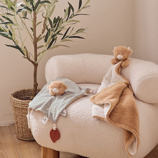 Doudou XXL en Veloudoux Fluffy, Orso et Lily Fluffy Cow  de Noukies Doudou XXL en Veloudoux Fluffy, Orso et Lily Fluffy Cow  de Noukies