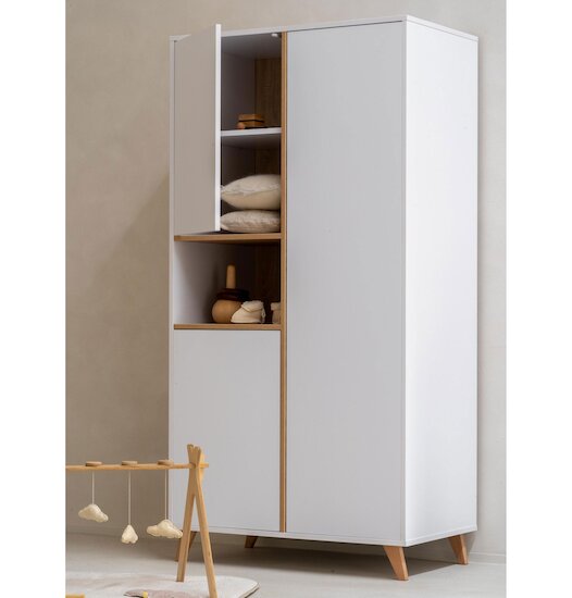 Loft armoire 3 portes 1 compartiment  Blanc  de Quax Loft armoire 3 portes 1 compartiment  Blanc  de Quax