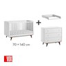 Chambre Mid2 Trio : Lit évolutif 70 x 140 cm + Commode + Plan à langer