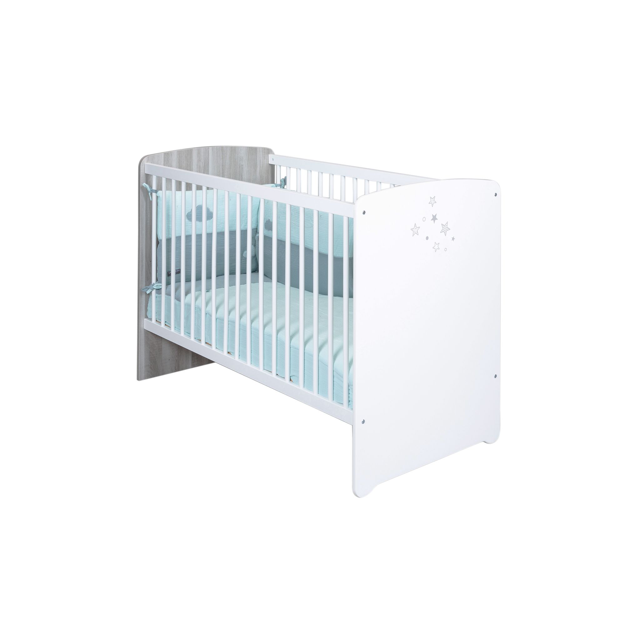 Luna Lit 60x1 Blanc Gris De Sauthon Baby S Sweet Home Lits 60x1 Non Evolutifs Aubert Luna Lit 60x1 Blanc Gris De Sauthon Baby S Sweet Home Lits 60x1 Non Evolutifs Aubert