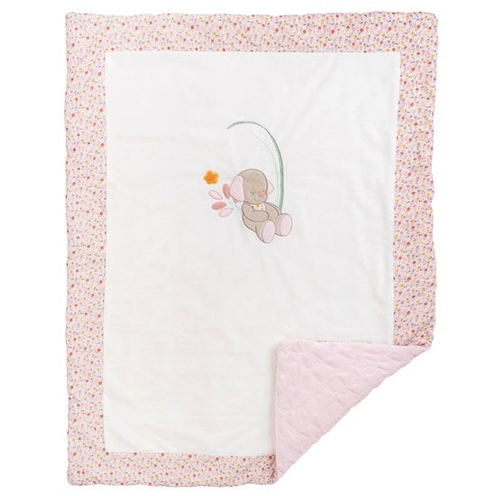 Iris & Lali couverture  Rose 75 x 100 cm de Nattou