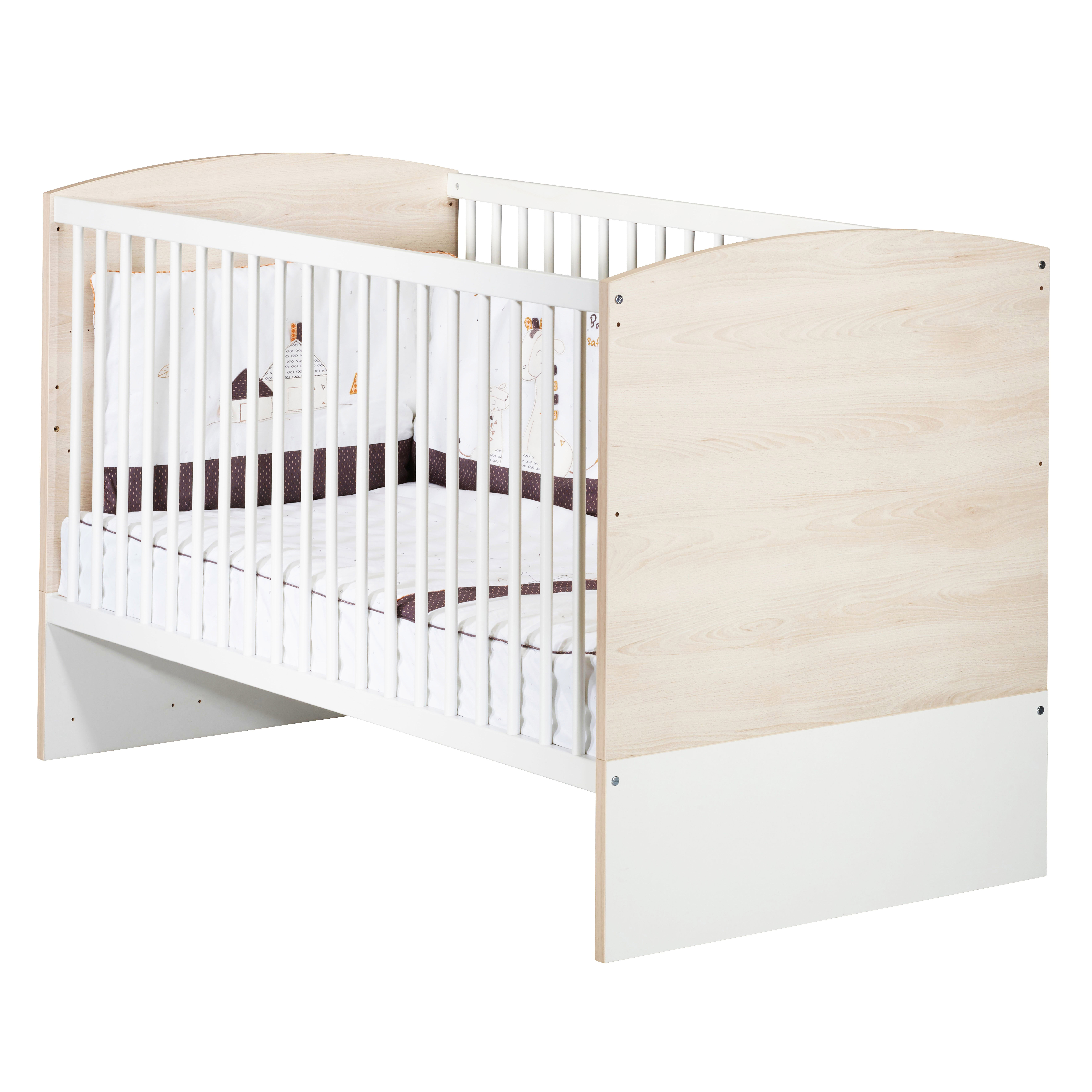 Vintage Lit 70x140 Hetre Cendre De Sauthon Baby S Sweet Home Lits 70x140 Evolutifs Aubert