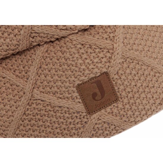 Panier de rangement check knit Biscuit  de Jollein