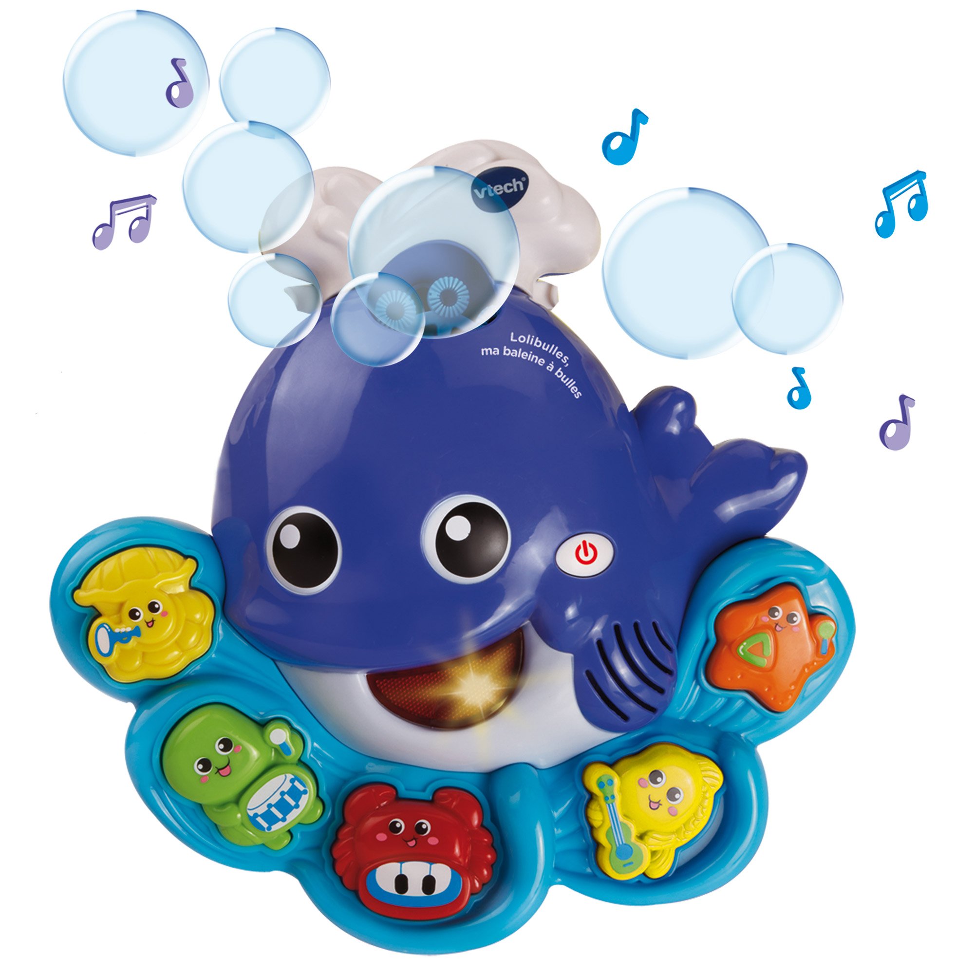 Lolibulles Ma Baleine A Bulles Bleu De Vtech Jouets De Bain Aubert Lolibulles Ma Baleine A Bulles Bleu De Vtech Jouets De Bain Aubert