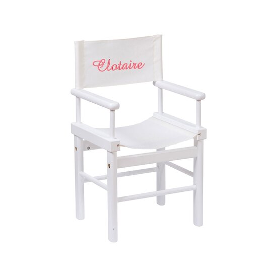 Dossier Fauteuil Metteur en Scène Ecru/Rose  de Moulin Roty