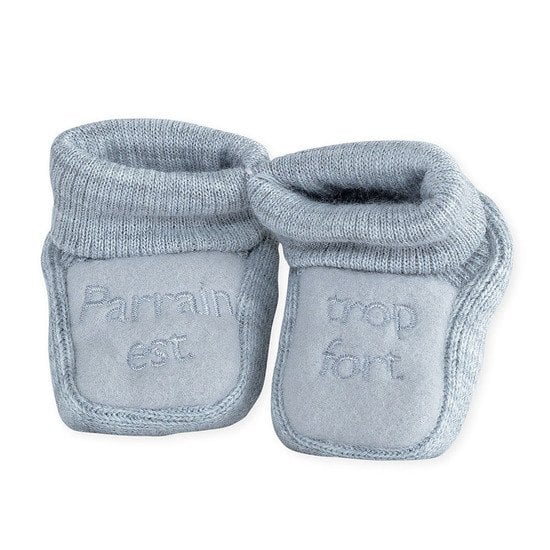 NOSBEBES® Chaussons bébé idée cadeau bébé maternité naissance (blanc-JP) 0-3  mois Etroit : : Mode