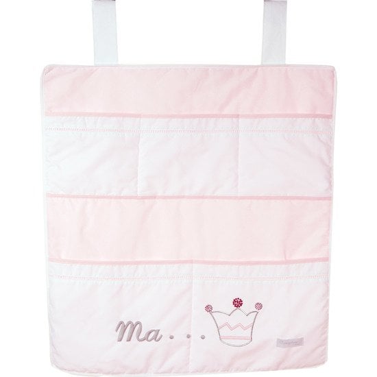 Princesse vide poche en tissu Rose / Blanc  de Nougatine