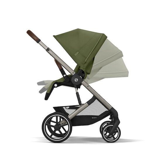 Poussette Balios S Lux 3 Châssis Taupe - Moss Green  de CYBEX