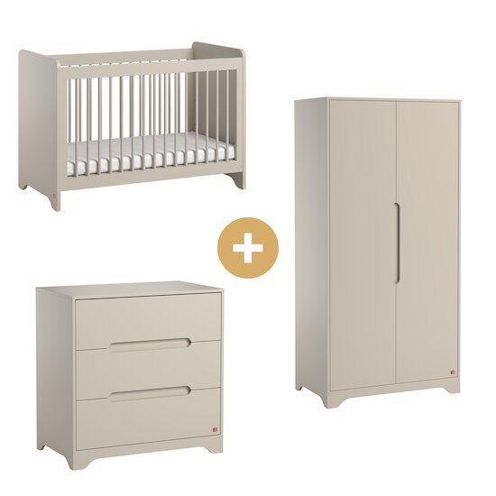 Chambre Ova : Lit 60 x 120 cm + Armoire + Commode   de Vox Chambre Ova : Lit 60 x 120 cm + Armoire + Commode   de Vox