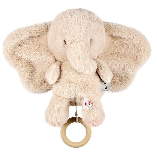 Peluche musicale éléphant Fanfan Sable  de Nattou