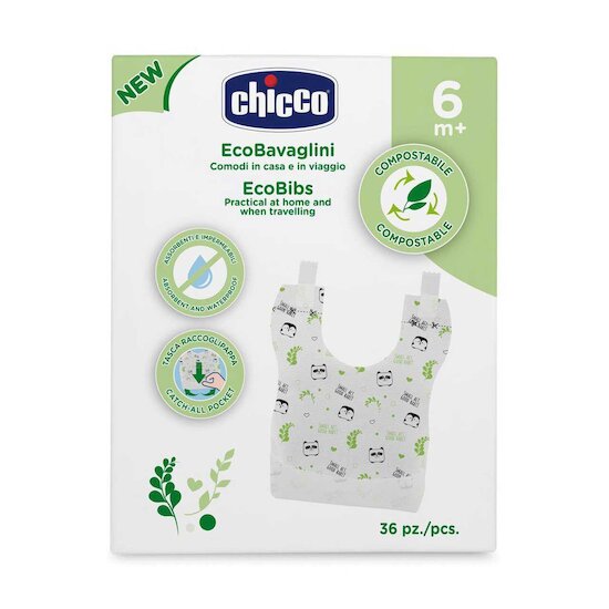 Bavoirs compostable x36   de Chicco
