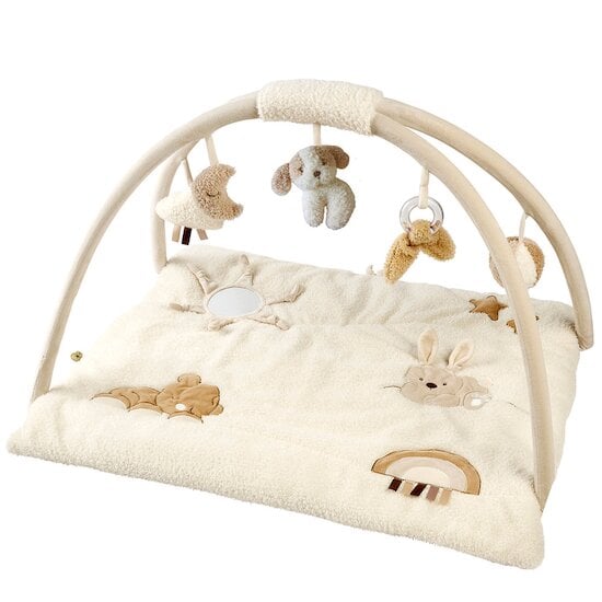 Teddy Tapis de jeu avec arche Blanc cassé 70 cm de Nattou Teddy Tapis de jeu avec arche Blanc cassé 70 cm de Nattou