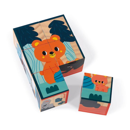 Cubes en bois WWF Animaux  de Janod