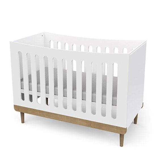 Scandinave Lit Blanc / Chêne 60 x 120 cm de CBA Meubles