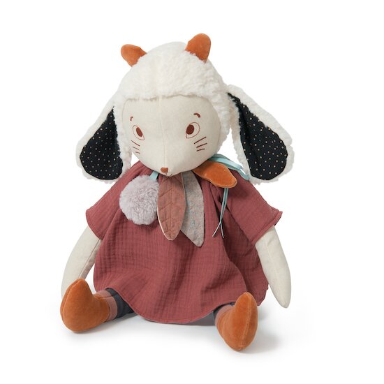 Après la Pluie Peluche grand mouton Fenouil  de Moulin Roty Après la Pluie Peluche grand mouton Fenouil  de Moulin Roty