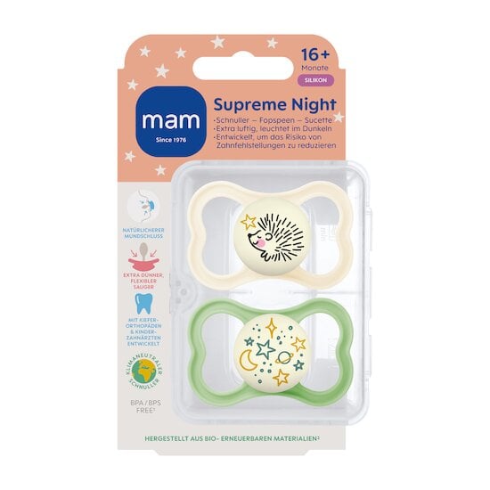 Sucette Supreme Night Silicone Aléatoire   de Mam