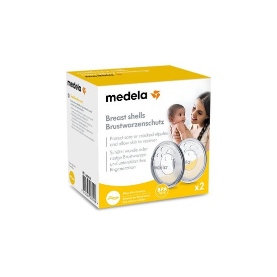 Paire de Coquilles d'allaitement Transparent  de Medela Paire de Coquilles d'allaitement Transparent  de Medela