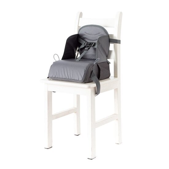 Sac Rehausseur gris de Kiokids, chaise haute portable de voyage