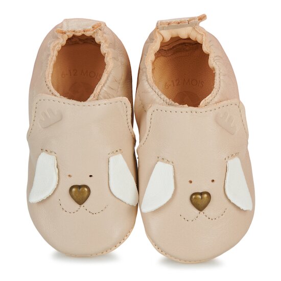 Chaussons My Blumoo Chien Beige 6-12 mois de Easy Peasy Chaussons My Blumoo Chien Beige 6-12 mois de Easy Peasy