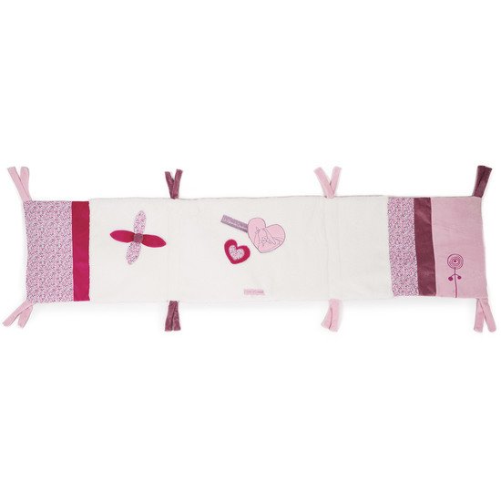 Cerise le lapin tour de lit Blanc / Rose  de Doudou et Compagnie