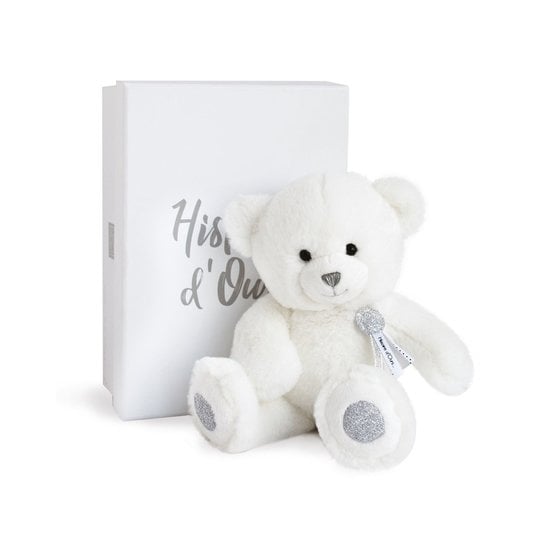 Peluche Ours Charms  Blanc  24 cm de Histoire d'ours