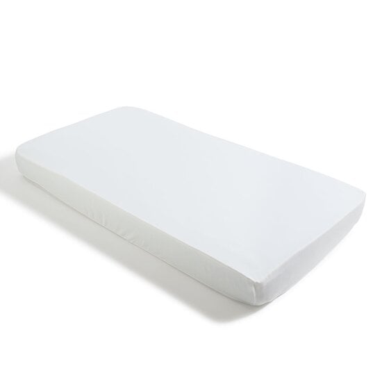 Drap housse en jersey bio Blanc 60 x 120 cm de Petit à petit